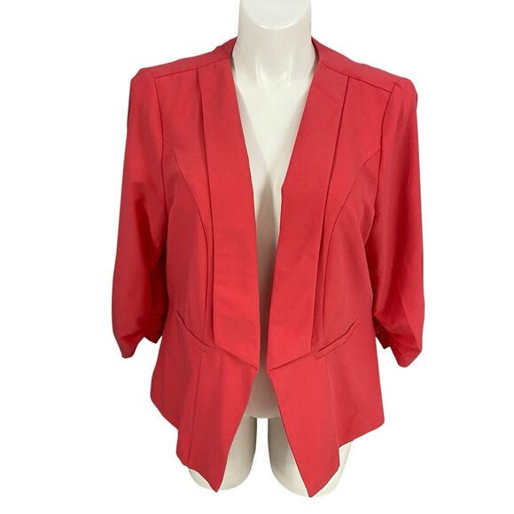 Torrid Blazer Womens 2X Orange Jacket Work Office Minimalist Basic Capsule - Picture 5 of 15